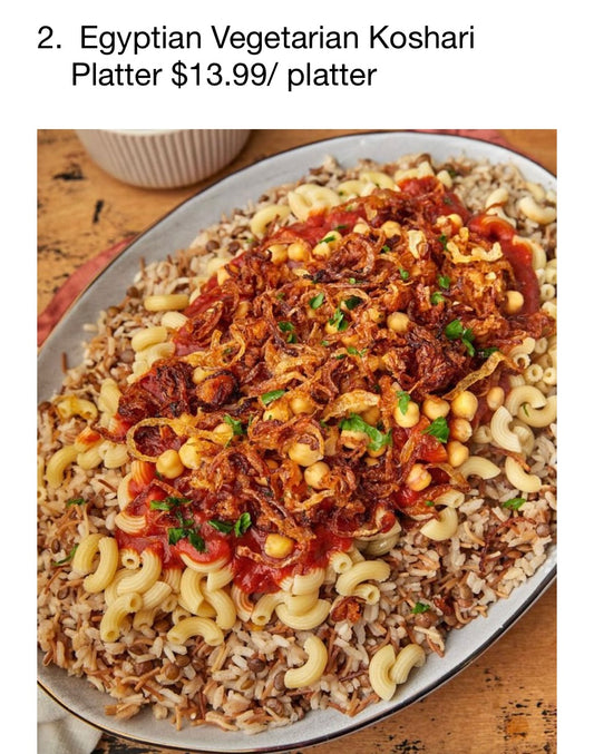 Vegetarian 🌱 Koshari Platters