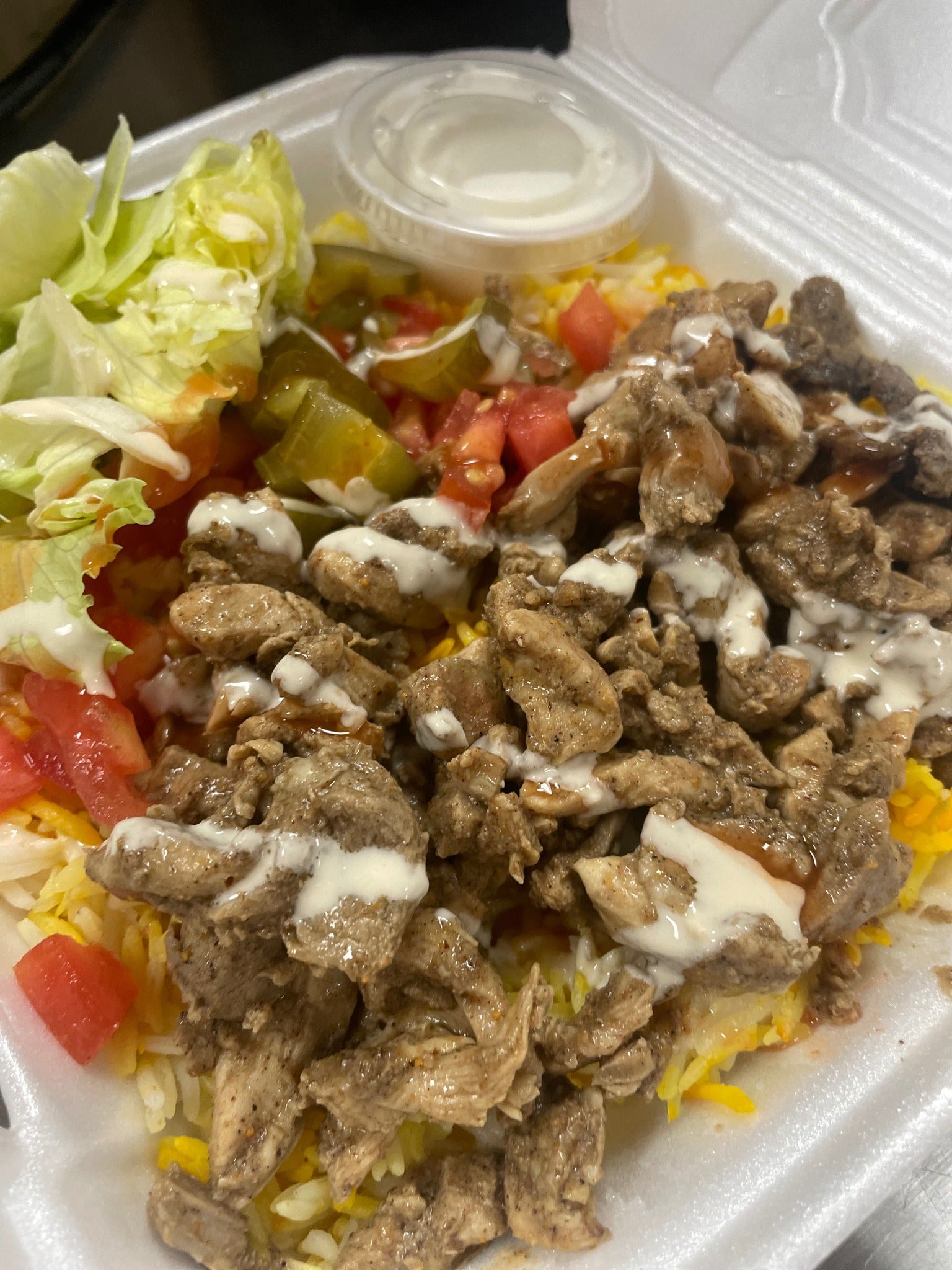 Chicken Shawarma Rice Meal (Medium Size) – Sahara Food